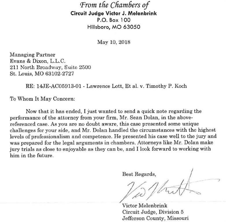 From The Desk Of Circuit Judge Victor Melenbrink
